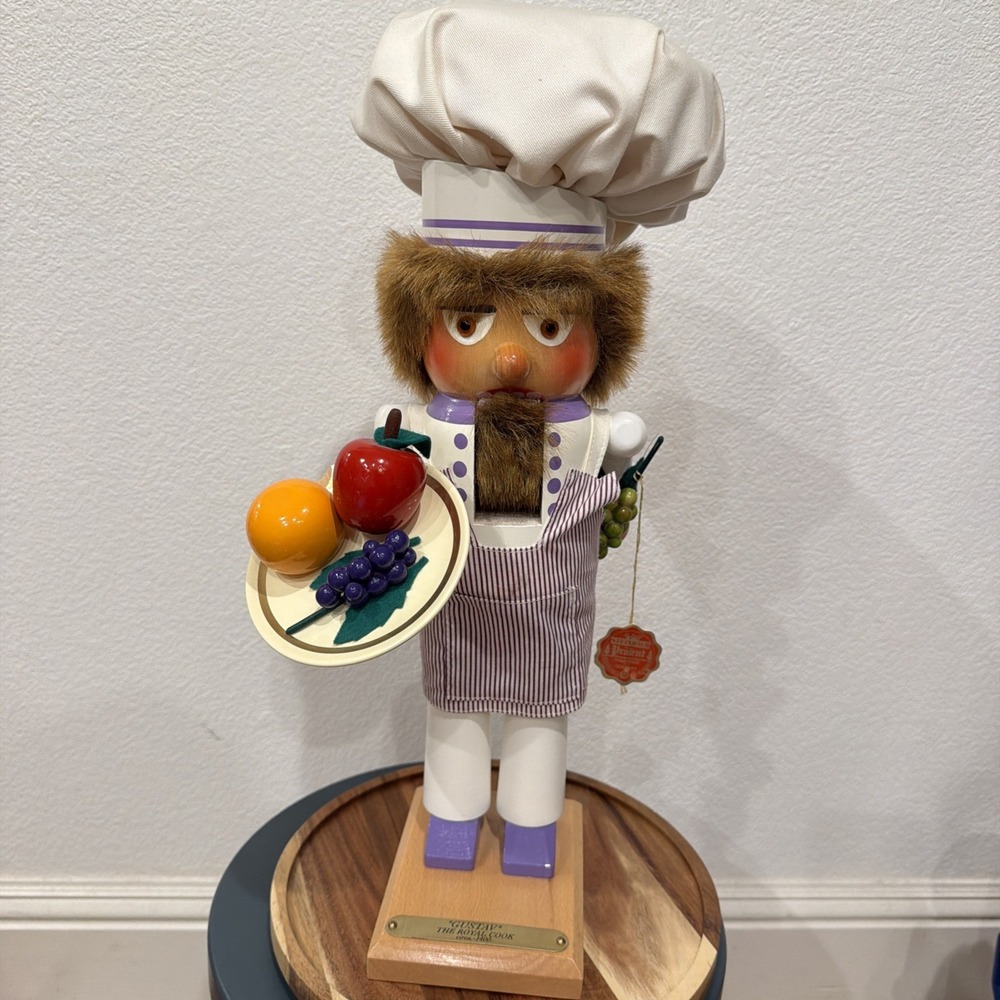 Steinbach"Gustav" The Royal Cook VTG 18" Nutcracker S1824 Signed & Original Box
